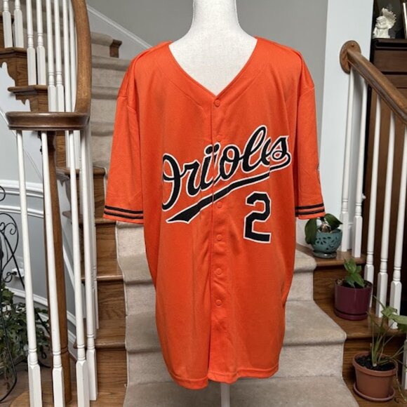 Baltimore Orioles #2 Hardy Sports Fan Baseball Jersey - XL - Button Down - Picture 1 of 6